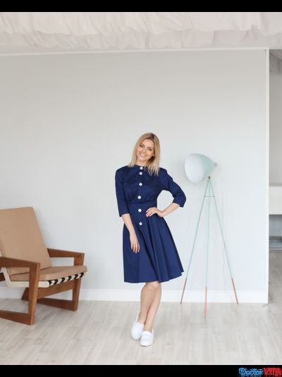 ПЛАТЬЕ DOCLIKE DL319 синие