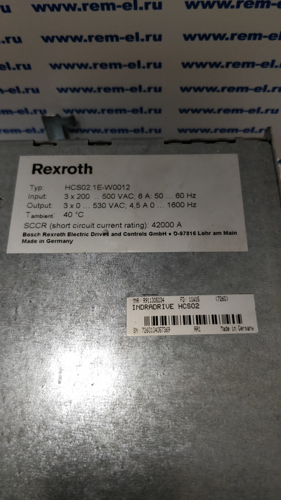 Rexroth drive system IndraDrive HCS02.1E-W0012-A-03-NNNN