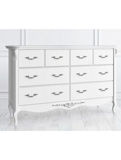 КОМОД ШИРОКИЙ 8 ЯЩИКОВ SILVERY ROME (L156*P42*H95) S134-42-K00-S
