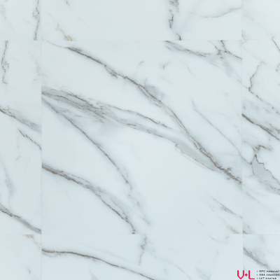Кварцвиниловая плитка Art East Tile Hit Мрамор Каррара Бьянко 764 42 класс толщина 2.5 мм клеевая 3.34 м2