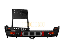 Задний силовой бампер серии Трофи на Chevrolet NIVA 2002-2020 (03.117.02)