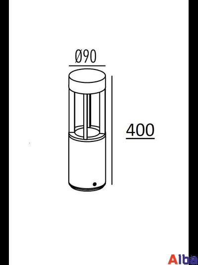 LED светильник садово-парковый 843-400