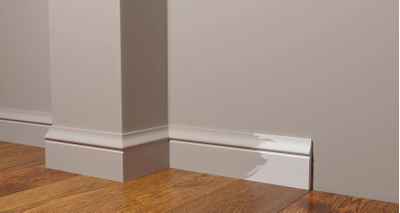 Напольный плинтус Decor-Dizayn DD48, для покраски, влагостойкий, ударопрочный, 2 метра