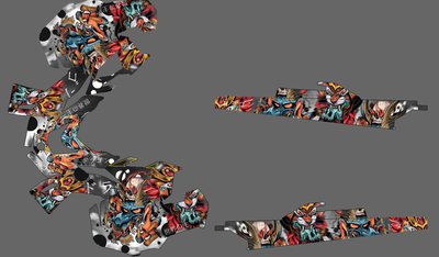 Наклейки на снегоход  Lynx Ranger Expedition Commander 2011-2018 №1431