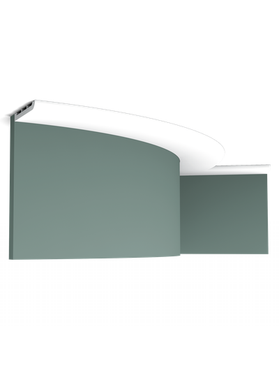 Плинтус ORAC Decor SX184, дюрополимерный, влагостойкий, ударопрочный, под покраску, длина 2 метра