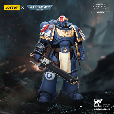 Тит, лейтенант Ультрамаринов (Warhammer 40K) - КОЛЛЕКЦИОННАЯ ФИГУРКА 1/18 Ultramarines Titus with Laurels of Victory (JT02779) - JOYTOY