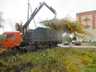 Вывоз мусора ломовозом 30м3