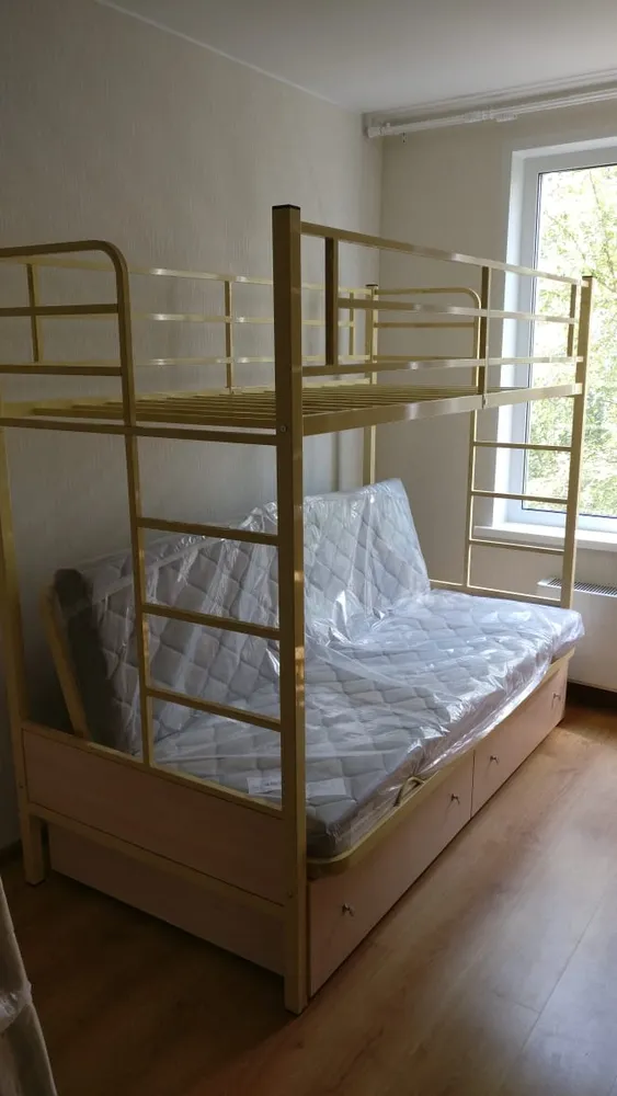 Кровать-диван Дакар 1 слоновая кость с ящиками  