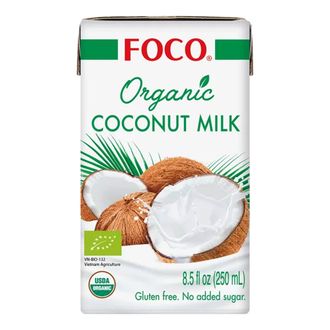Кокосовое молоко органическое без сахара, 0,25л (FOCO)