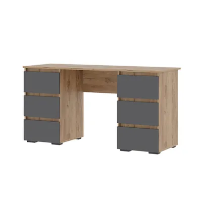 Спальня ХЕЛЕН - Письменный стол ПС 02 Дуб Крафт золотой/Графит