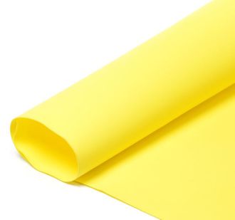 Фоамиран иранский желтый 60х70 см, 1мм