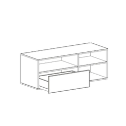 Кельн Тумба 1220, высокая, белый 1220х465х470