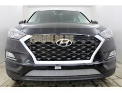Защита радиатора Hyundai Tucson 2018- chrome низ
