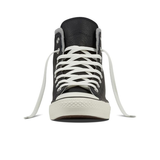 Кеды Converse All Star Leather Black высокие кожаные