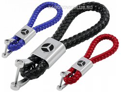 Кожаный плетеный ремешок с логотипом авто, опт ремешок плетеный из кожи с логотипом авто