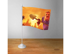 Флажок настольный Привет Сосед/ Hello Neighbor №4