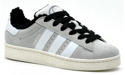 Кроссовки Adidas Campus 00s Grey White With Fur зимние