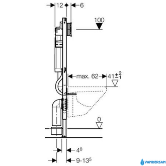 Инсталляция для подвесного унитаза GEBERIT Duofix UP320 111.300.00.5