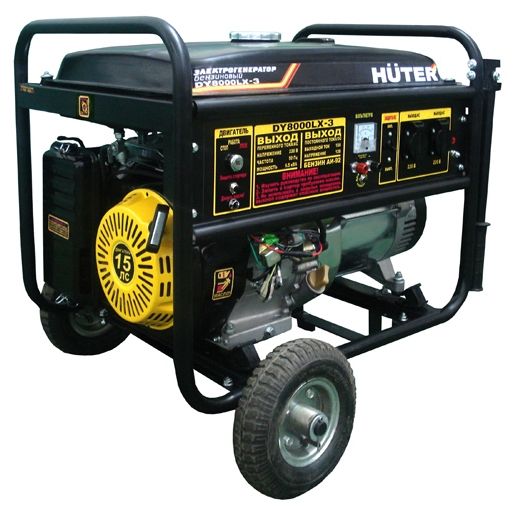 Бензиновый генератор huter dy8000lx