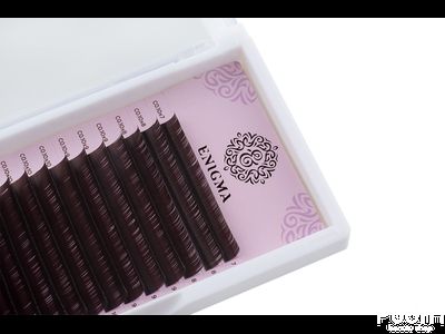 Ресницы Enigma цвет «Мокка» микс (16 линий)