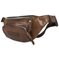 Кожаная поясная сумка Scarlino brown (арт. 7018-04)