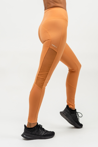 Леггинсы HIGH WAISTED MESH LEGGINGS PERFORMANCE 480 Оранжевые