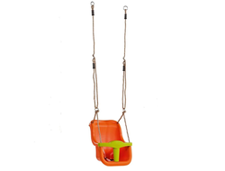 Качели кубельковые KBT Lux из PP, веревка РР, цвет Orange / Lime green, арт.: 131.001.007.002