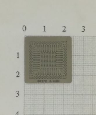 Трафарет BGA для реболлинга чипов SR17E 0.4мм.