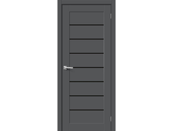 Дверь Межкомнатная "Б-22" Л.Ч. (Stormy Silk-Т.Серый Шелк)