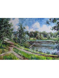 Пейзаж Тропинки у пруда Круглова Светлана