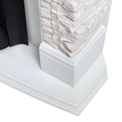 Угловой электрокамин Athena WT с очагом Fobos