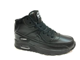 Nike Air Max Black с мехом, детские (31-36) Арт.001