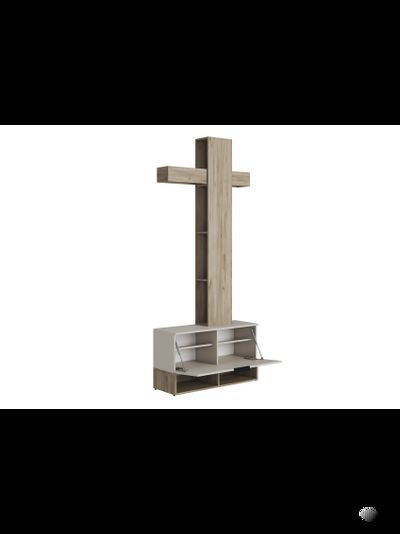 Бохо прихожая Дуб Крафт Серый/Кашемир