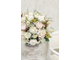Уникальная белая композиция из искусственных цветов в вазе кубке № КВВ035/Отличное качество