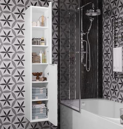 Пенал Opadiris Арабеско 30 белый глянец, универсальный