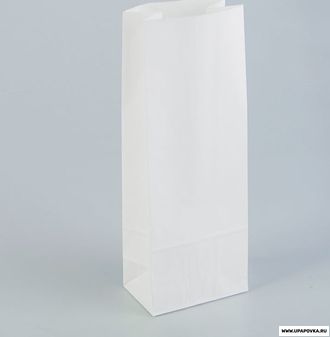 Пакет бумажный Белый 12 х 8 х 33 см / 40 гр