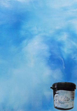 Васто - тонкослойная матовая интерьерная декоративная штукатурка. Создает бархатистую шероховатую поверхность, эффект облаков.