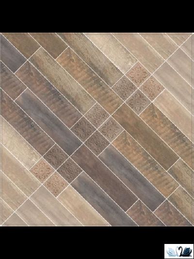 Керамогранит Керама марацци Браш Вуд коричневый темный 10 х 40 см, SG401300N, под дерево