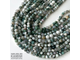 Агат моховый огранка, шары 6-6,3/7,8-8,3 мм, цена за нить 17 см