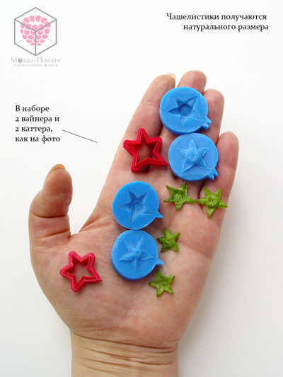 Набор вайнеров и каттеров "Чашелистики малины"