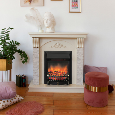 камин электрический Corfino WT с очагом Fobos