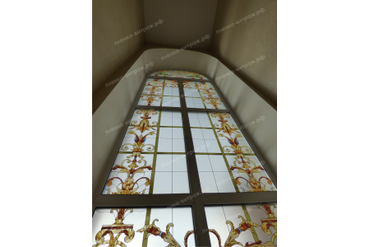 Большое витражное окно по цене недорогих штор! 5000 руб./1м2