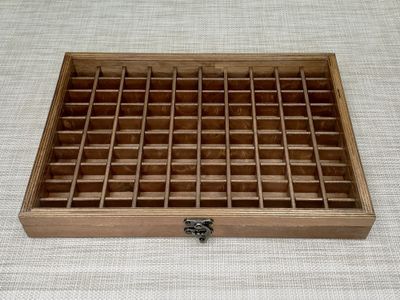 Коробка 70 ячеек, для коллекции камней и минералов, цвет натуральный