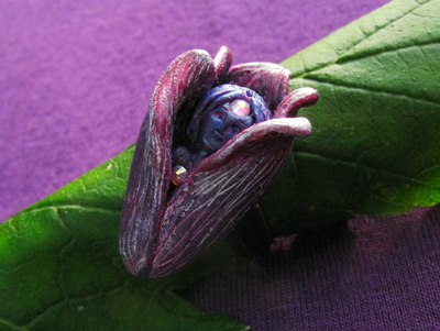 Волшебное кольцо с феей "Ночная Фея (Фея Цветов)" из коллекции необычных украшений Винсенто