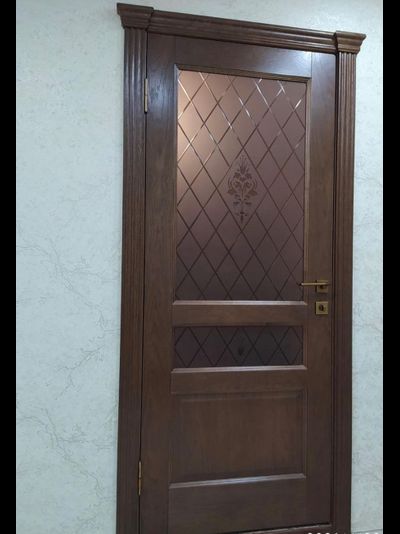 ЛАЙНДОР (УЛЬЯНОВСК)/ МОДЕЛЬ КАЛИНА-К/ ПОЛОТНО ОСТЕКЛЕННОЕ/ НАТУРАЛЬНЫЙ ШПОН ДУБА/ ТОН 45 (ДУБ НАТУРАЛЬНЫЙ РУСТИКАЛЬНЫЙ)