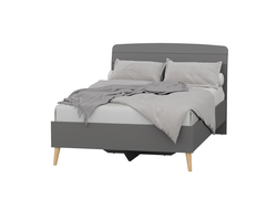 Спальня АФИНА - Кровать 1200 с основанием Графит