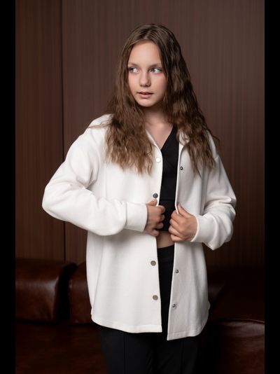 Рубашка трикотажная на кнопках