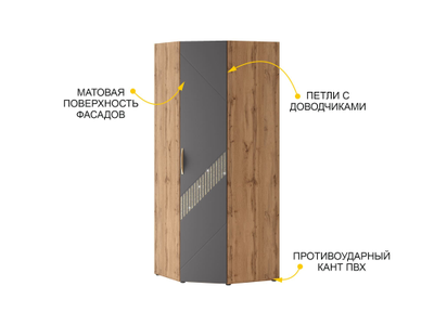 Шкаф угловой (лев/прав) Монако 902.08.1