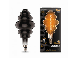 Лампа Gauss Filament Honeycomb 8W(380lm) 2700К 2K E27 gray flexible филамент (нитевидная) 159802008