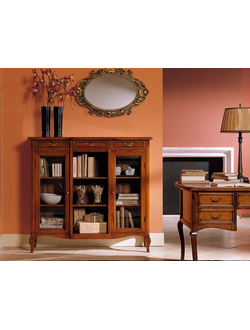 БИБЛИОТЕКА-ВИТРИНА (L132*P40*H120) Н842 VILLANOVA